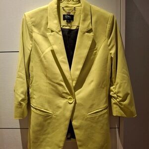 Only Women's Bright Yellow Blazer